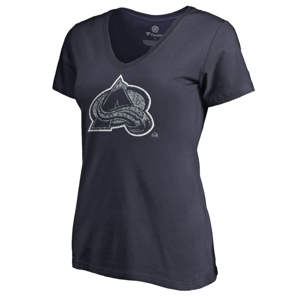 Colorado Avalanche Women's Static Logo V-Neck T-Shirt
