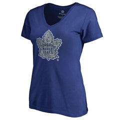 Toronto Maple Leafs Women's Static Logo V-Neck T-Shirt