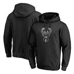 Milwaukee Bucks Marble Logo Pullover Hoodie - Black online