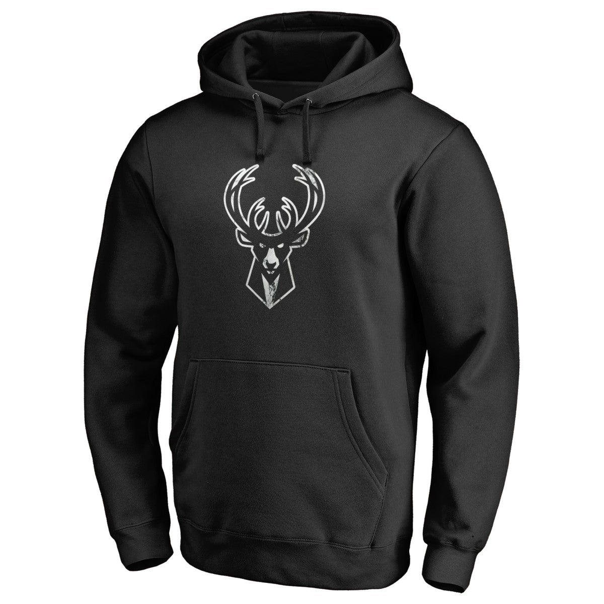 Milwaukee Bucks Marble Logo Pullover Hoodie - Black online