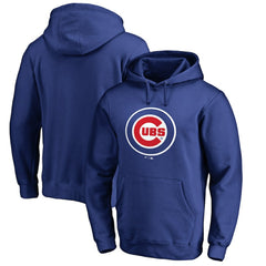 Chicago Cubs Official Wordmark Fitted Pullover Hoodie - Royal
