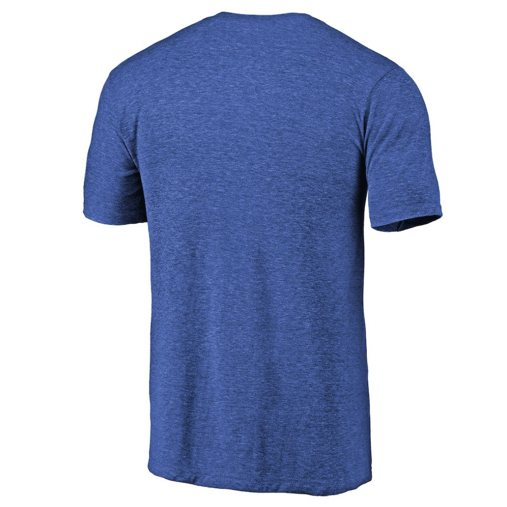 New York Islanders Throwback Vintage Logo Tri-Blend T-Shirt