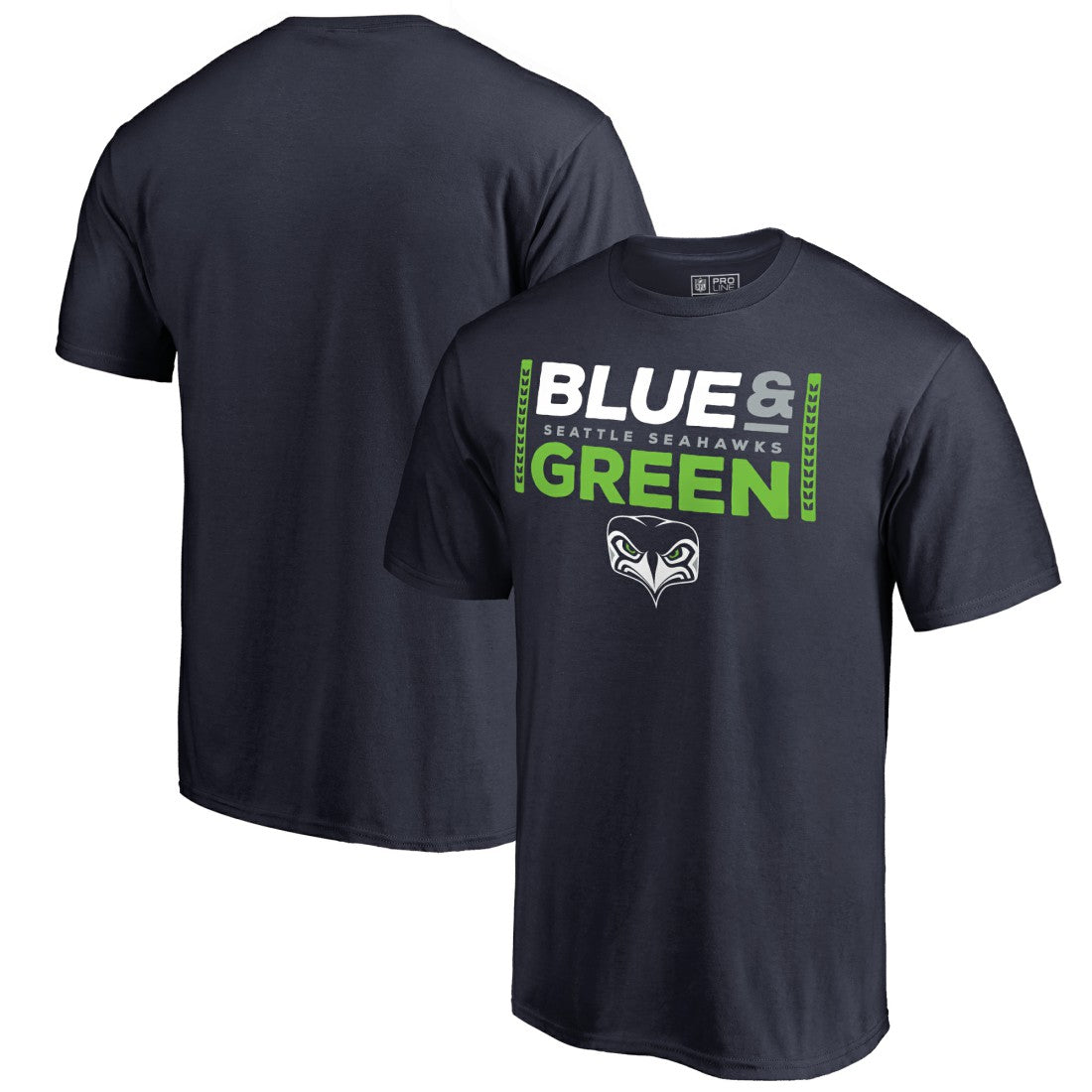 NFL Seattle Seahawks Alternate Team Logo Gear Blue & Green T-Shirt