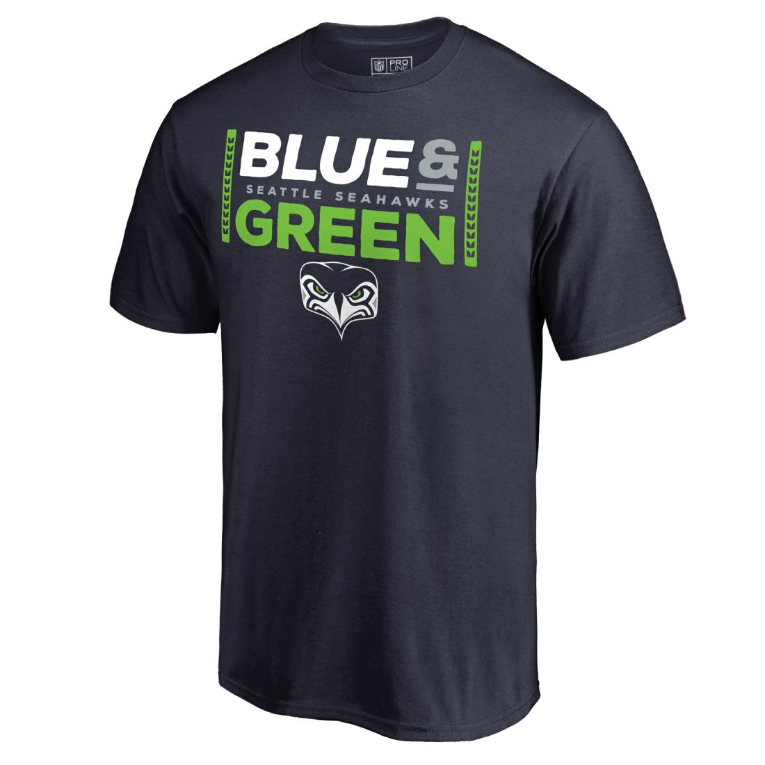 NFL Seattle Seahawks Alternate Team Logo Gear Blue & Green T-Shirt