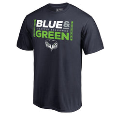 NFL Seattle Seahawks Alternate Team Logo Gear Blue & Green T-Shirt