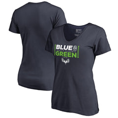 NFL Seattle Seahawks Women's Alternate Team Logo V-Neck T-Shirt