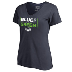 NFL Seattle Seahawks Women's Alternate Team Logo V-Neck T-Shirt