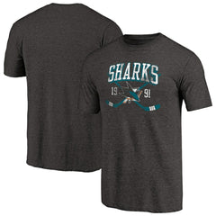 San Jose Sharks Vintage Collection Line Shift Tri-Blend T-Shirt