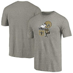 NFL New Orleans Saints Throwback Logo Tri-Blend T-Shirt
