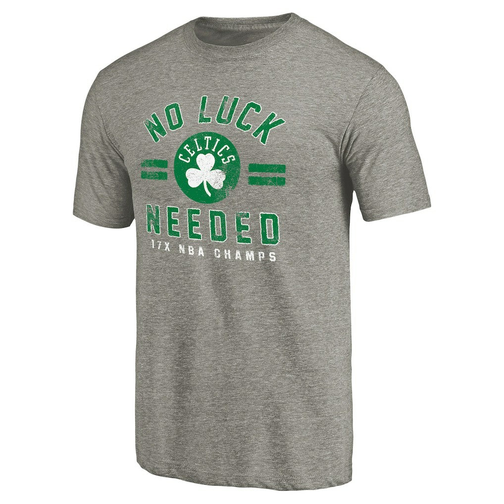 Boston Celtics No Luck Hometown Collection Tri-Blend T-Shirt - Gray cheap