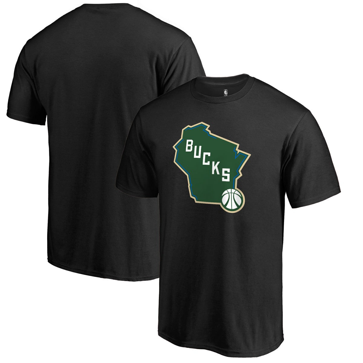 Milwaukee Bucks Bucks State Hometown Collection T-Shirt - Black cheap