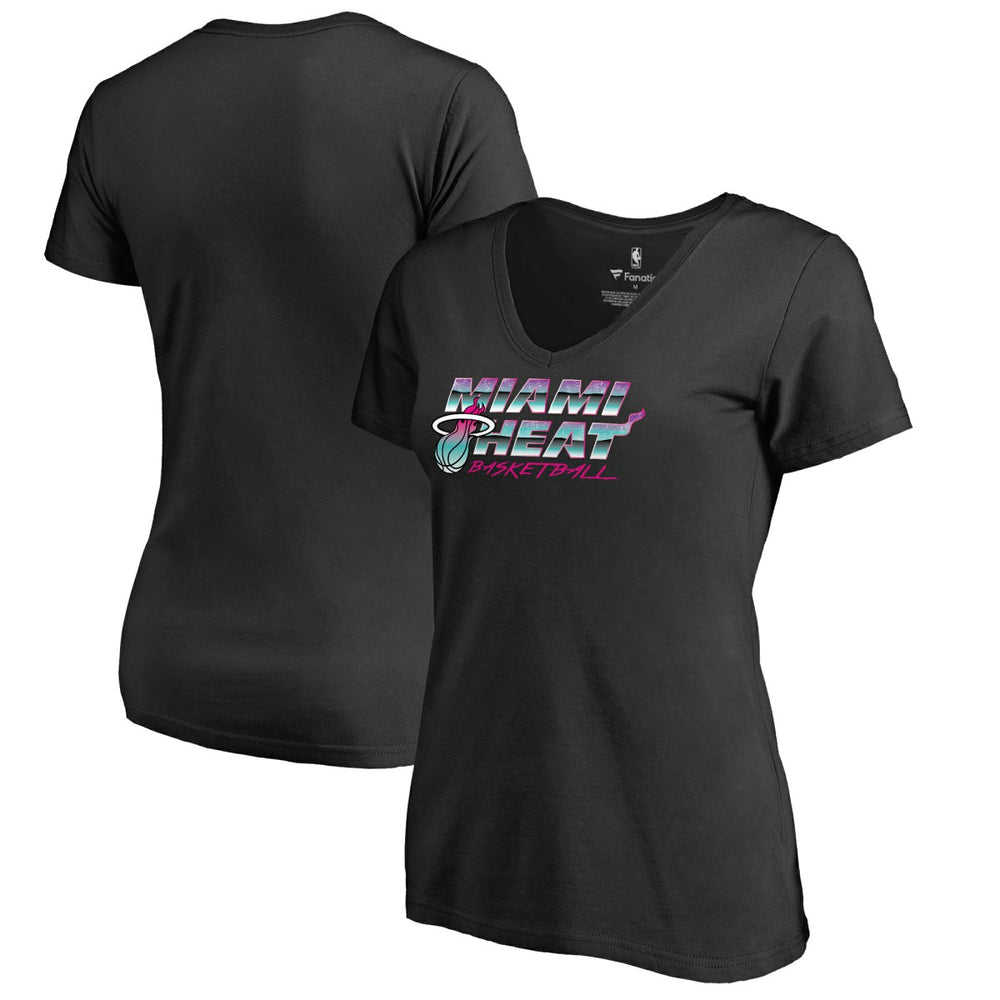 Miami Heat Women's Miami Nights Hometown Collection T-Shirt - Black cheap