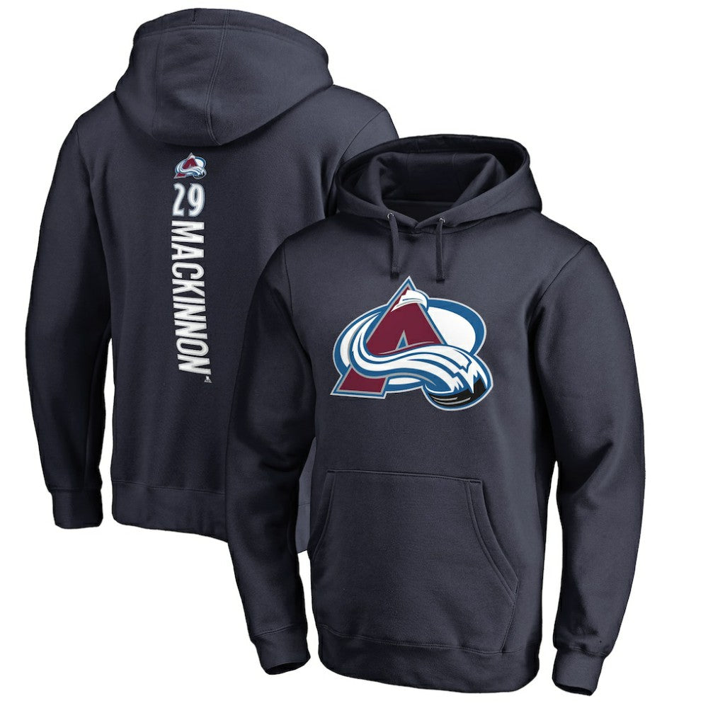 Nathan MacKinnon Colorado Avalanche Backer Name & Number Pullover Hoodie