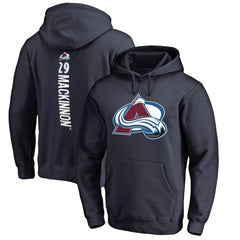 Nathan MacKinnon Colorado Avalanche Backer Name & Number Pullover Hoodie