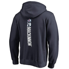 Nathan MacKinnon Colorado Avalanche Backer Name & Number Pullover Hoodie