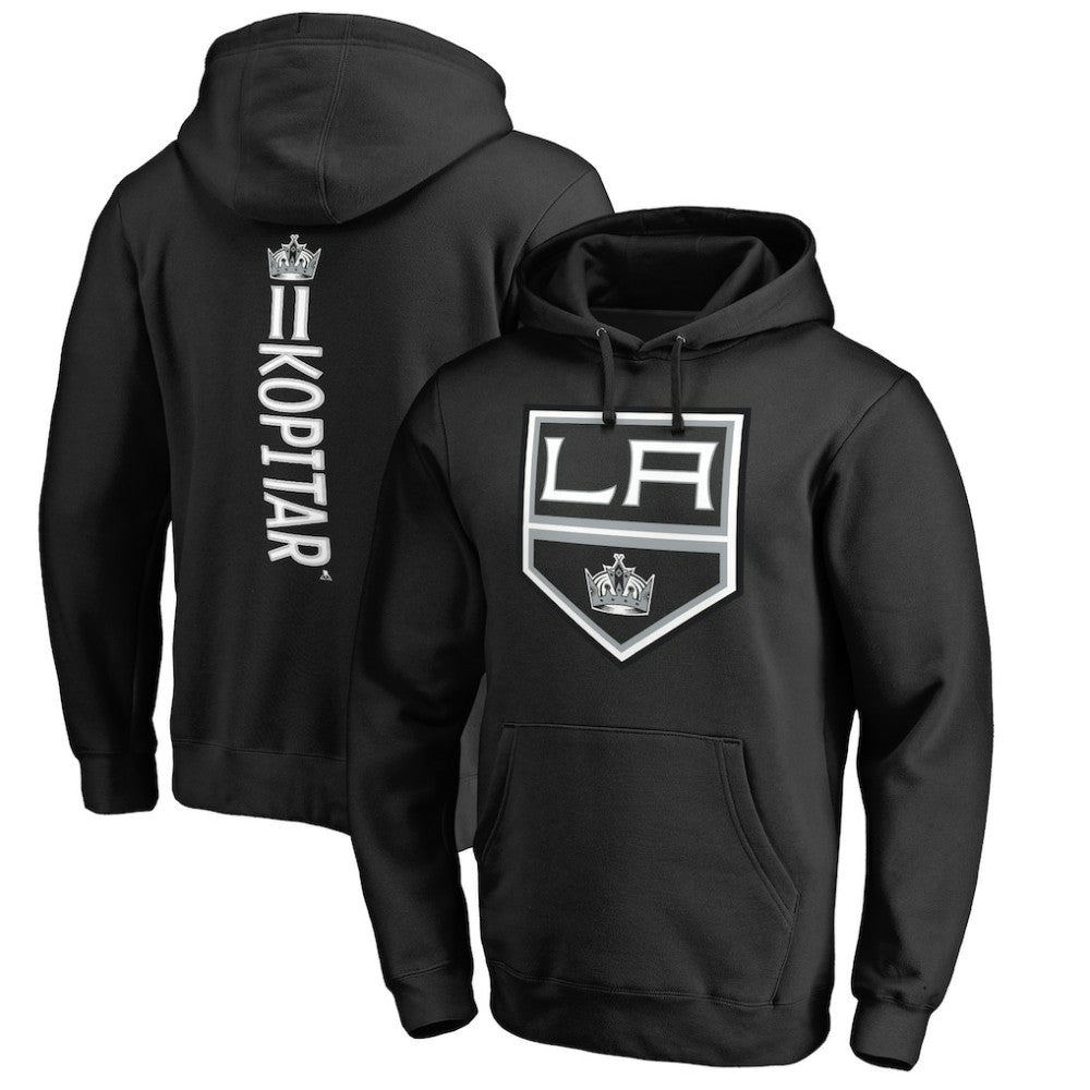 Anze Kopitar Los Angeles Kings Backer Name & Number Pullover Hoodie