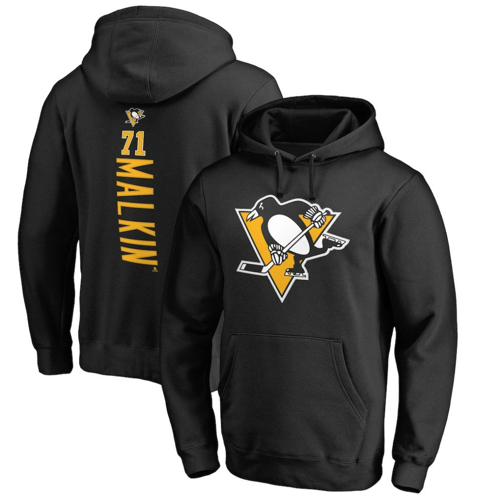 Evgeni Malkin Pittsburgh Penguins Backer Name & Number Pullover Hoodie