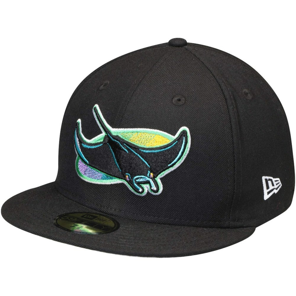 Tampa Bay Rays Cooperstown Collection Wool 59FIFTY Fitted Hat - Black | New Era