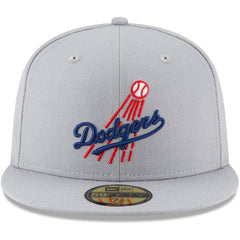Los Angeles Dodgers Cooperstown Collection Wool 59FIFTY Fitted Hat - Gray | New Era
