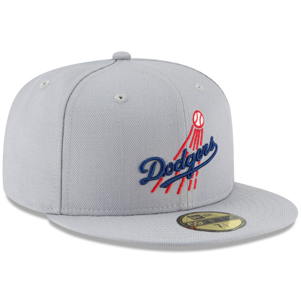 Los Angeles Dodgers Cooperstown Collection Wool 59FIFTY Fitted Hat - Gray | New Era