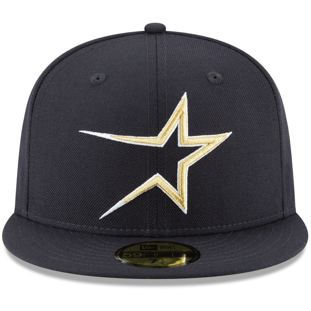 Houston Astros Cooperstown Collection Wool 59FIFTY Fitted Hat - Navy | New Era