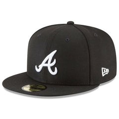 Atlanta Braves 59FIFTY Fitted Hat - Black | New Era