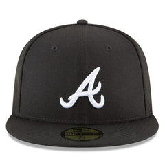 Atlanta Braves 59FIFTY Fitted Hat - Black | New Era