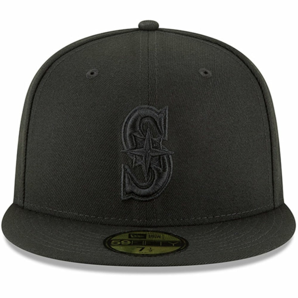 Seattle Mariners Primary Logo Basic 59FIFTY Fitted Hat - Black | New Era