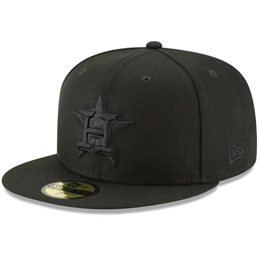 Houston Astros Primary Logo Basic 59FIFTY Fitted Hat - Black | New Era
