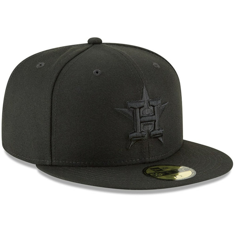 Houston Astros Primary Logo Basic 59FIFTY Fitted Hat - Black | New Era