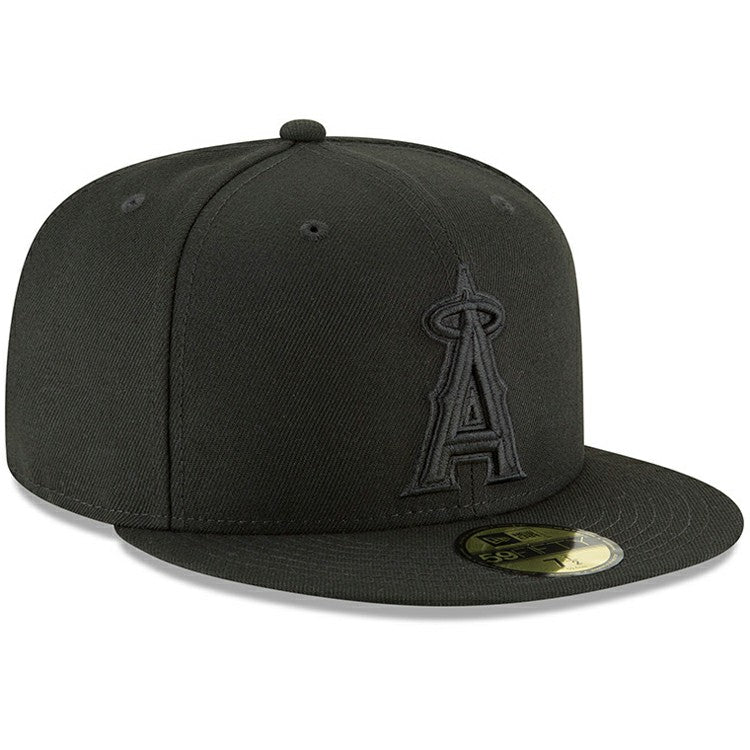 Los Angeles Angels Primary Logo Basic 59FIFTY Fitted Hat - Black | New Era