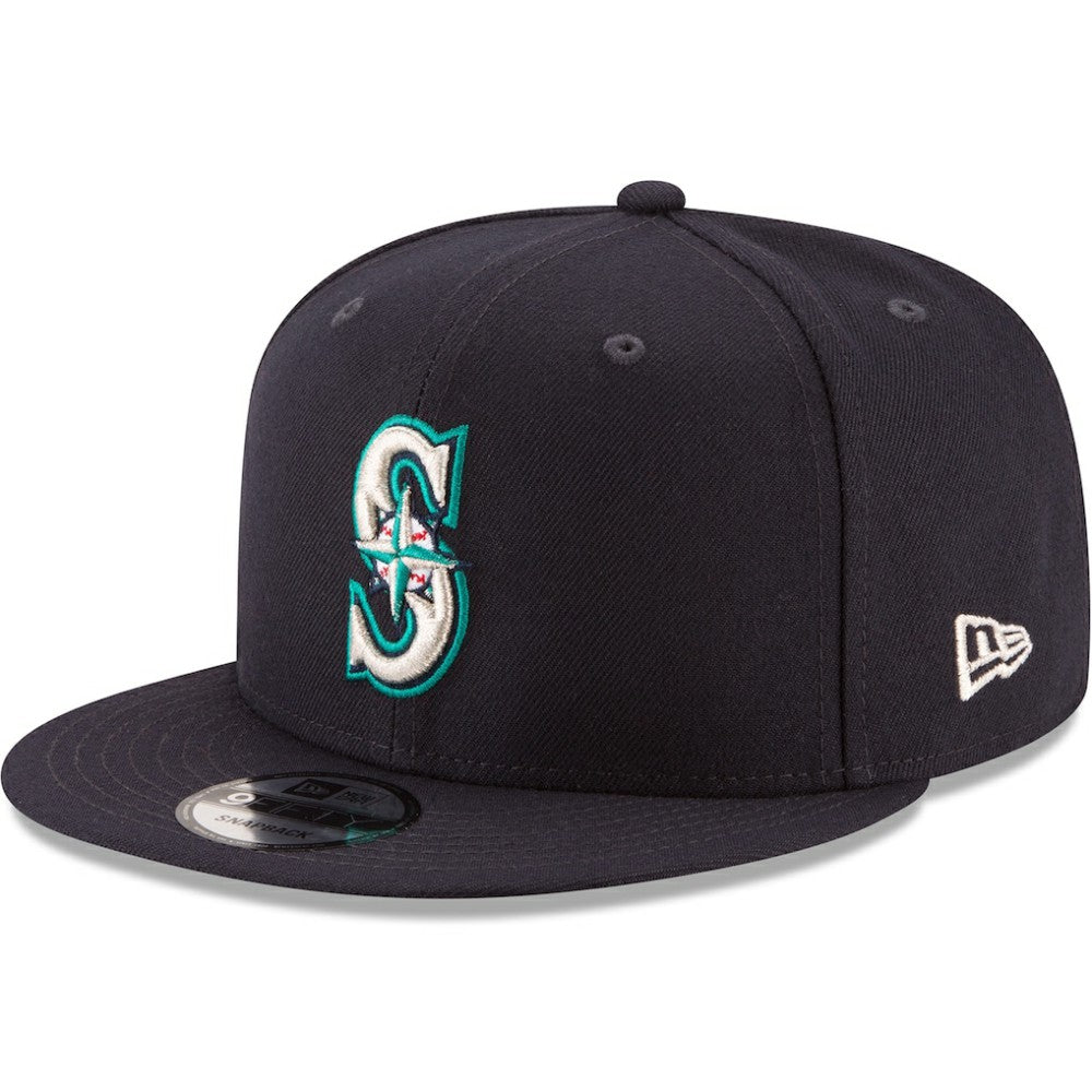 Seattle Mariners Team Color 9FIFTY Snapback Hat - Navy | New Era