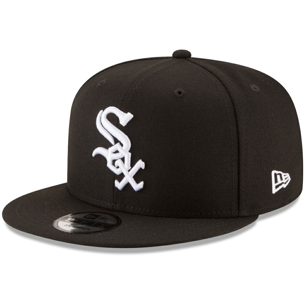 Chicago White Sox Team Color 9FIFTY Snapback Hat - Black | New Era