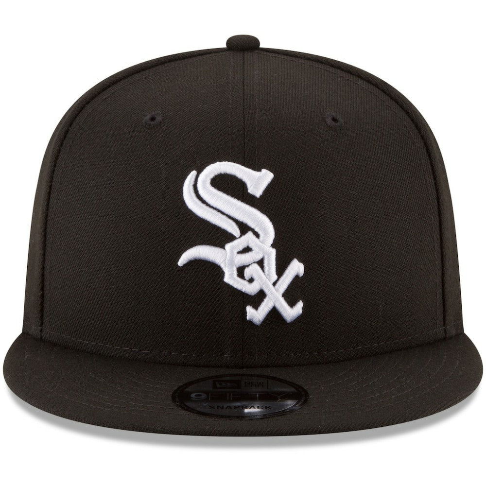 Chicago White Sox Team Color 9FIFTY Snapback Hat - Black | New Era