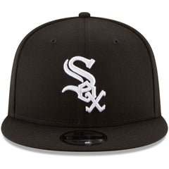 Chicago White Sox Team Color 9FIFTY Snapback Hat - Black | New Era