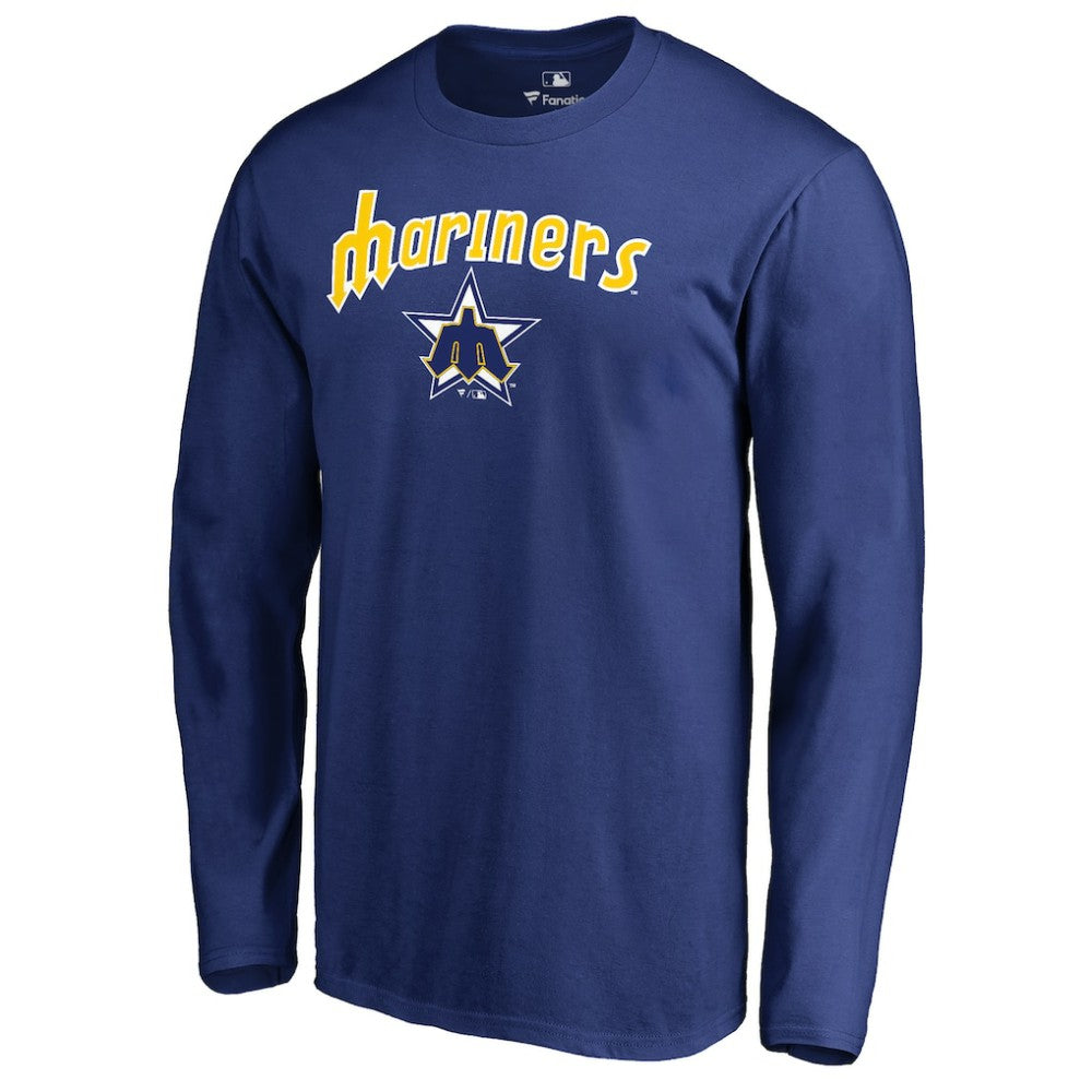 Seattle Mariners Cooperstown Collection Wahconah Long Sleeve T-Shirt - Royal