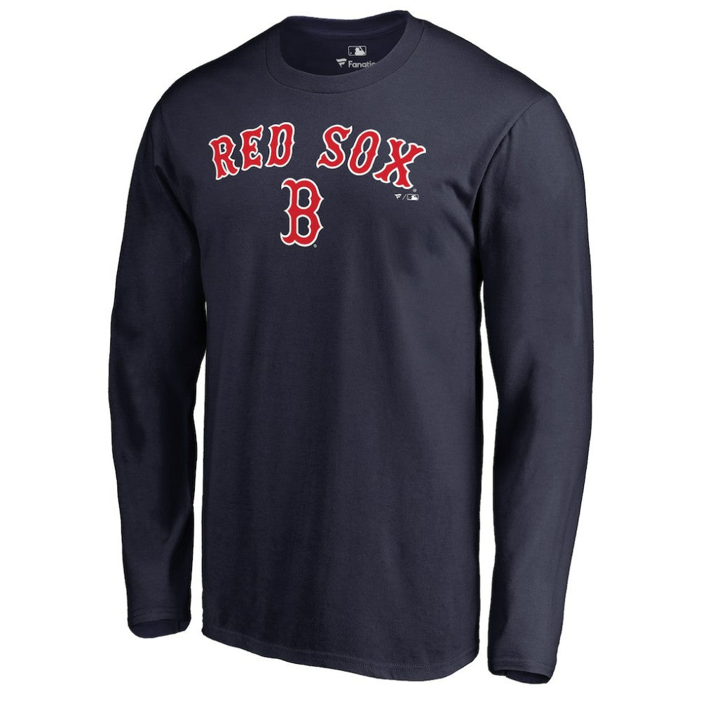 Boston Red Sox Team Lockup Long Sleeve T-Shirt - Navy