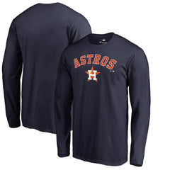 Houston Astros Team Lockup Long Sleeve T-Shirt - Navy