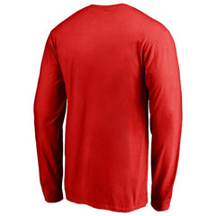 Los Angeles Angels Team Lockup Long Sleeve T-Shirt - Red
