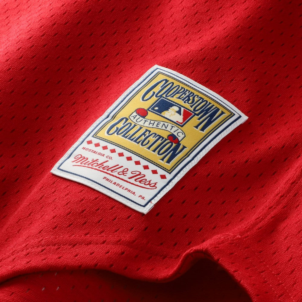 Barry Larkin Cincinnati Reds Authentic Batting Practice Jersey - Red | Mitchell & Ness