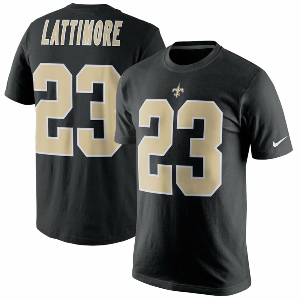 NFL New Orleans Saints Marshon Lattimore  Player Pride Name & Number T-Shirt