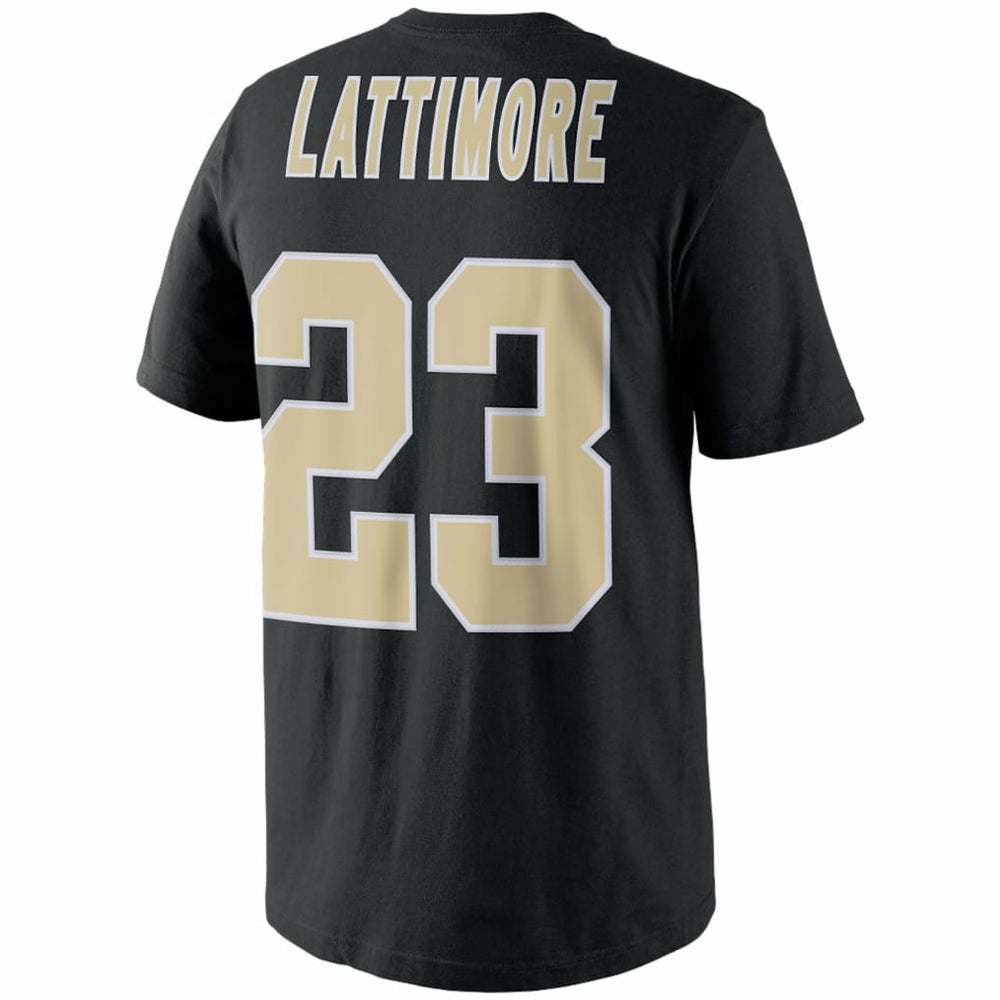 NFL New Orleans Saints Marshon Lattimore  Player Pride Name & Number T-Shirt