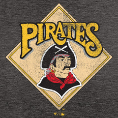 Pittsburgh Pirates Hometown Collection Retro Logo T-Shirt - Black