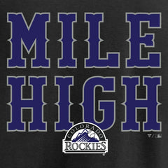 Colorado Rockies Hometown Collection Mile High T-Shirt - Black