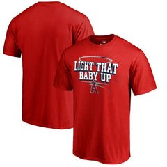 Los Angeles Angels Hometown Collection Light That Baby Up T-Shirt - Red