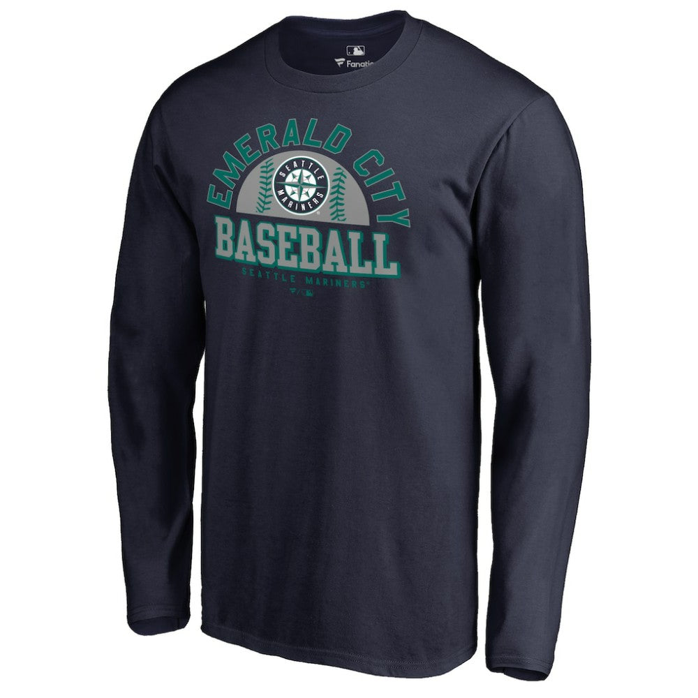 Seattle Mariners Hometown Collection Cascadia Long Sleeve T-Shirt - Navy