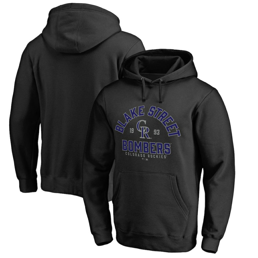 Colorado Rockies Hometown Collection Blake Street Pullover Hoodie - Black