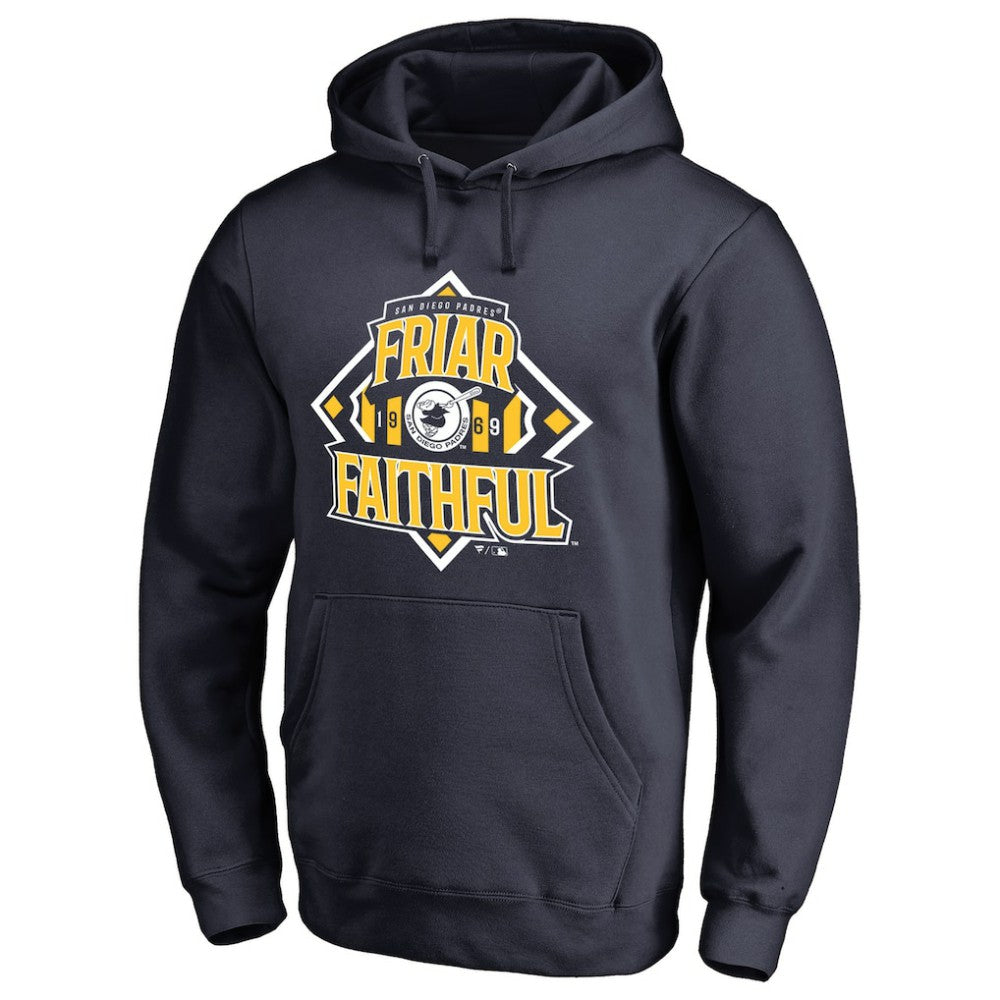 San Diego Padres Hometown Collection Friar Faithful Pullover Hoodie - Navy