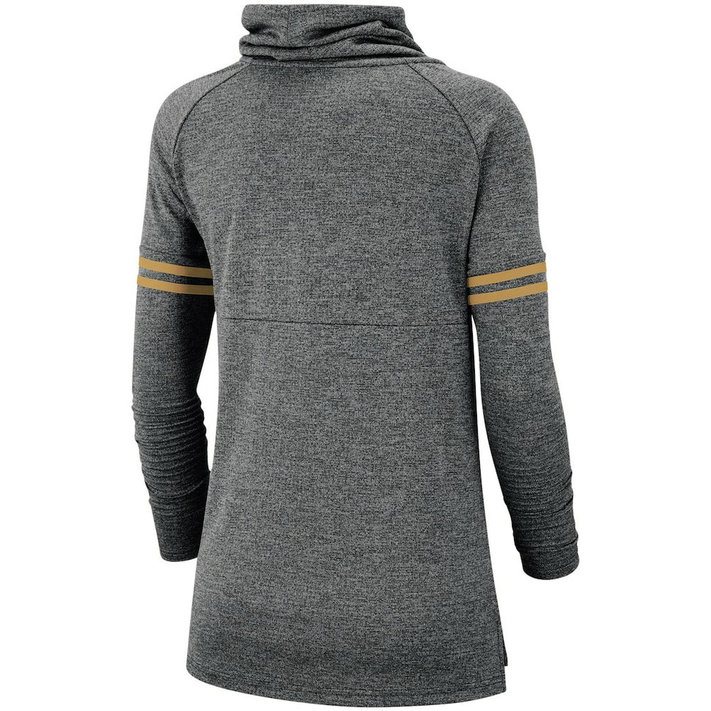 NFL New Orleans Saints Women's Historic Marks Long Sleeve Tri-Blend Funnel Sweatshirt