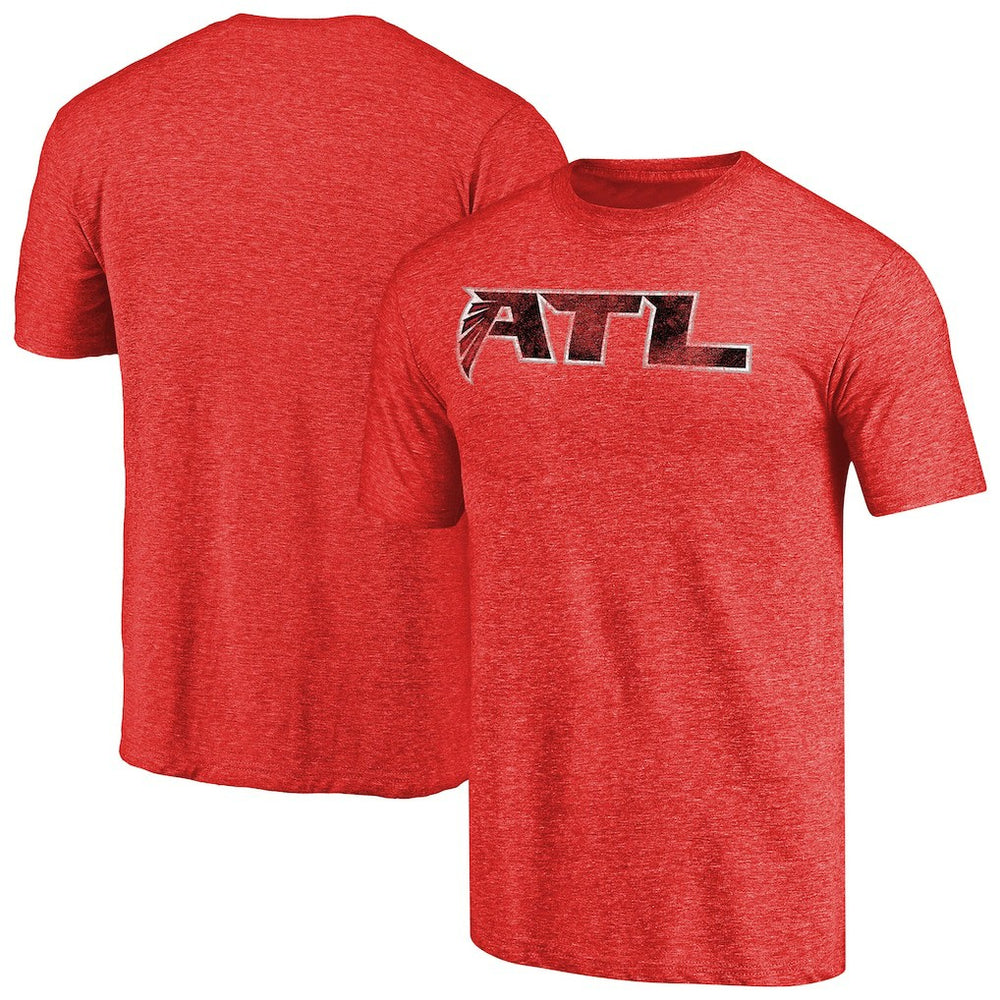 NFL Atlanta Falcons Distressed Alternate Logo Secondary Tri-Blend T-Shirt
